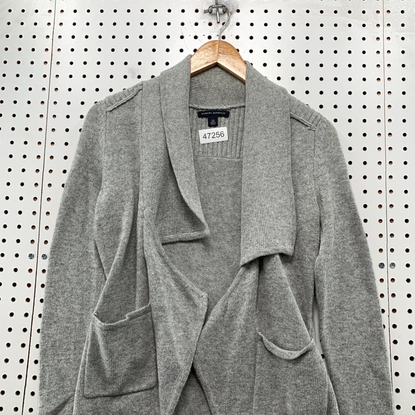 Banana Republic Banana Republic Wool Cardigan Sweater Women Small Gray Open Front Shawl Business Cardigan Size S / US 4 / IT 40 - 4 Thumbnail