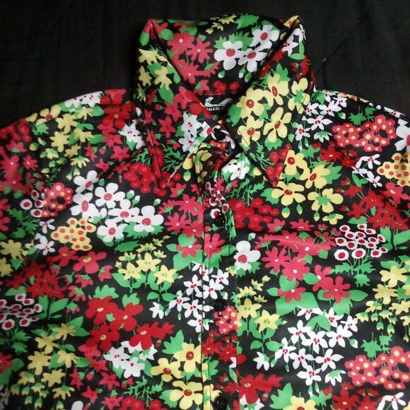 Other Vintage Jack Winter Floral Polyester Disco Shirt Size US M / EU 48-50 / 2 - 1 Thumbnail
