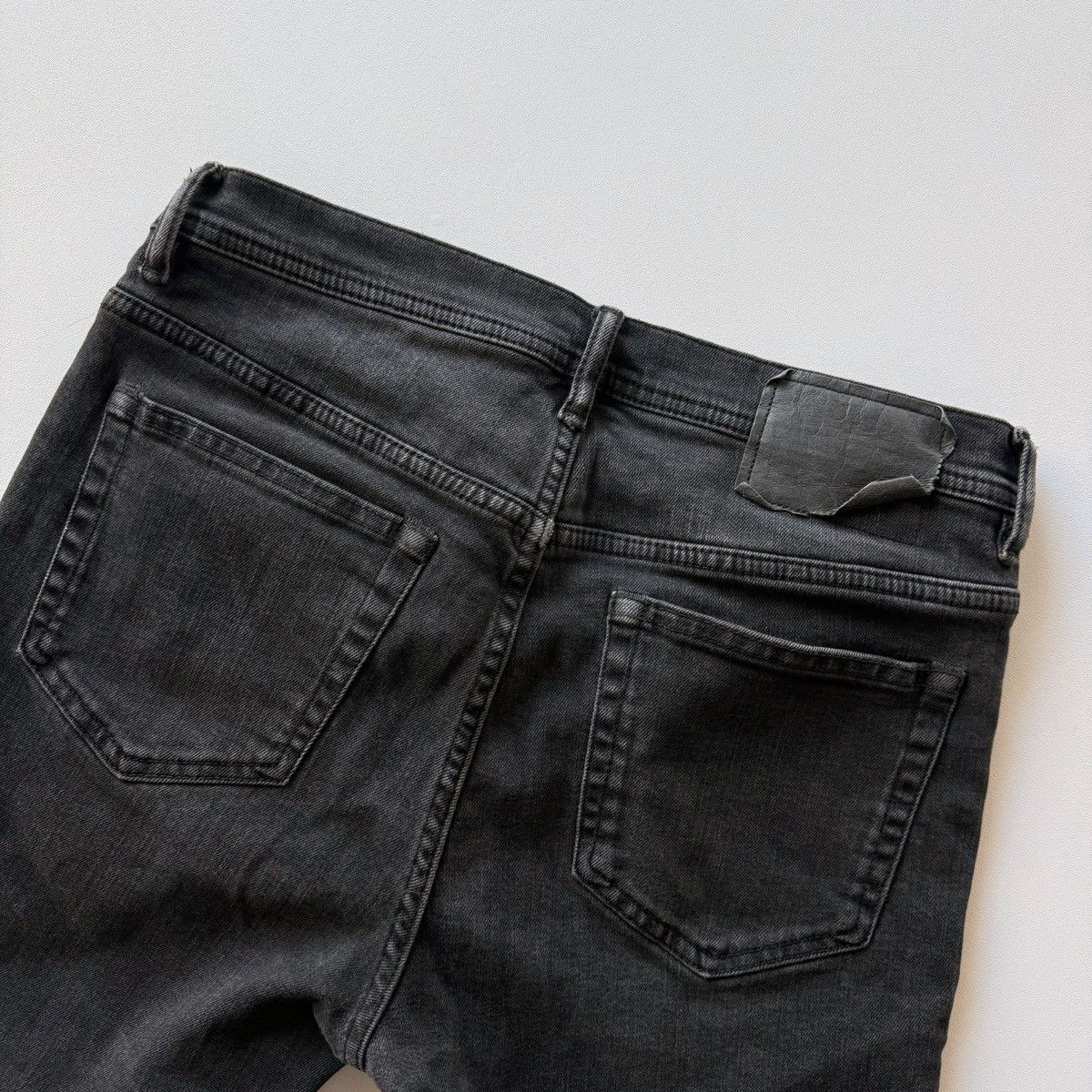 Acne Studios Acne Studios River Used Black Denim Jeans (29x32) Size US 30 / EU 46 - 5 Thumbnail