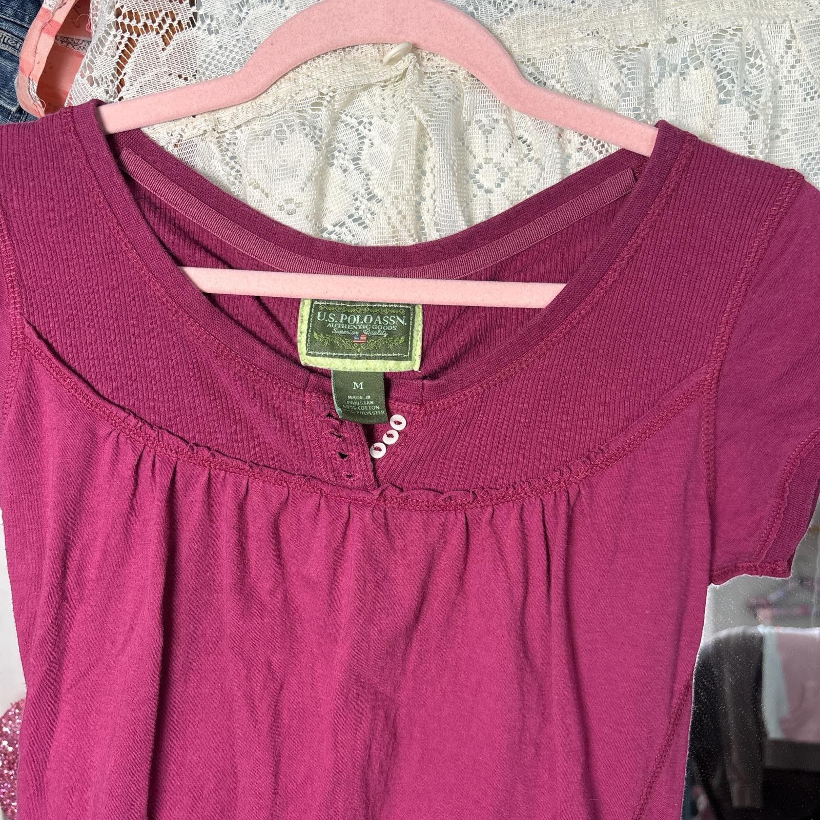 U.S. Polo Assn. y2k vintage ralph lauren babydoll top Size M / US 6-8 / IT 42-44 - 5 Thumbnail