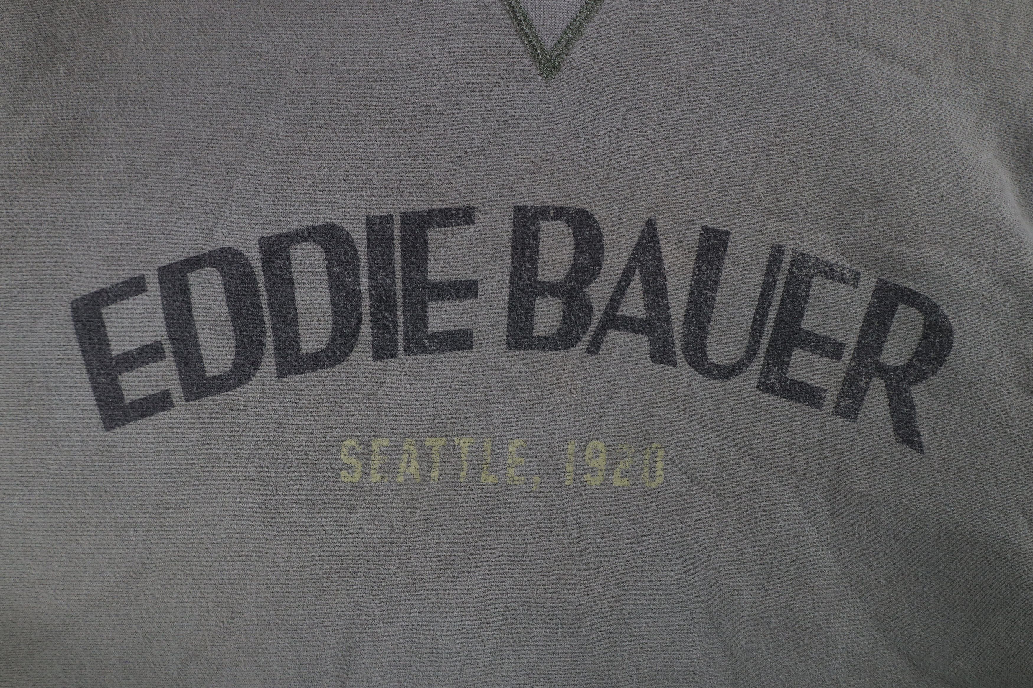 Eddie Bauer × Vintage Vintage Eddie Bauer Block Letter Crewneck Sweatshirt Green Size US XL / EU 56 / 4 - 4 Thumbnail