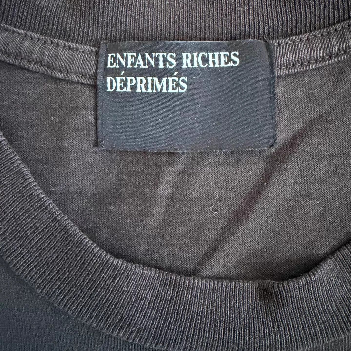 Enfants Riches Deprimes ERD Black Washed Slogan Print Short Sleeve XXL Size US XXL / EU 58 / 5 - 3 Thumbnail