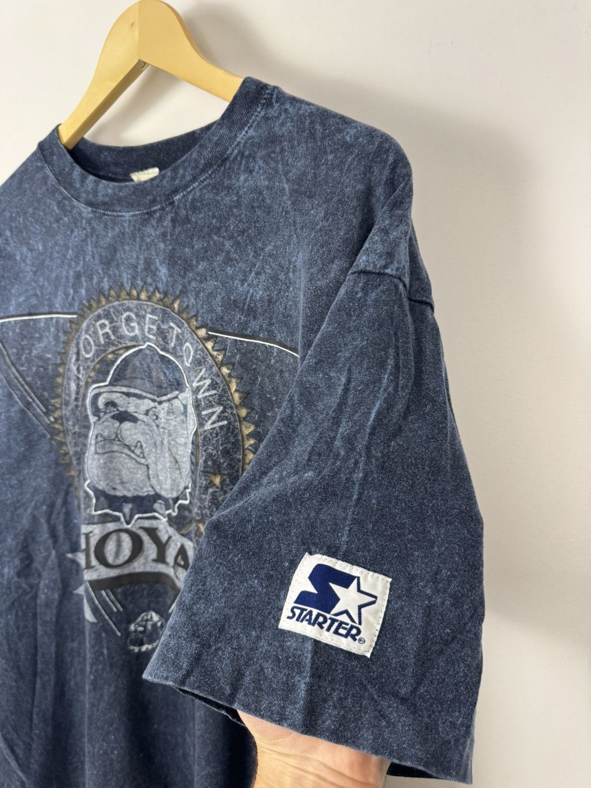 Starter Vintage 90s Starter Georgetown Hoyas Tee Size US XL / EU 56 / 4 - 5 Thumbnail