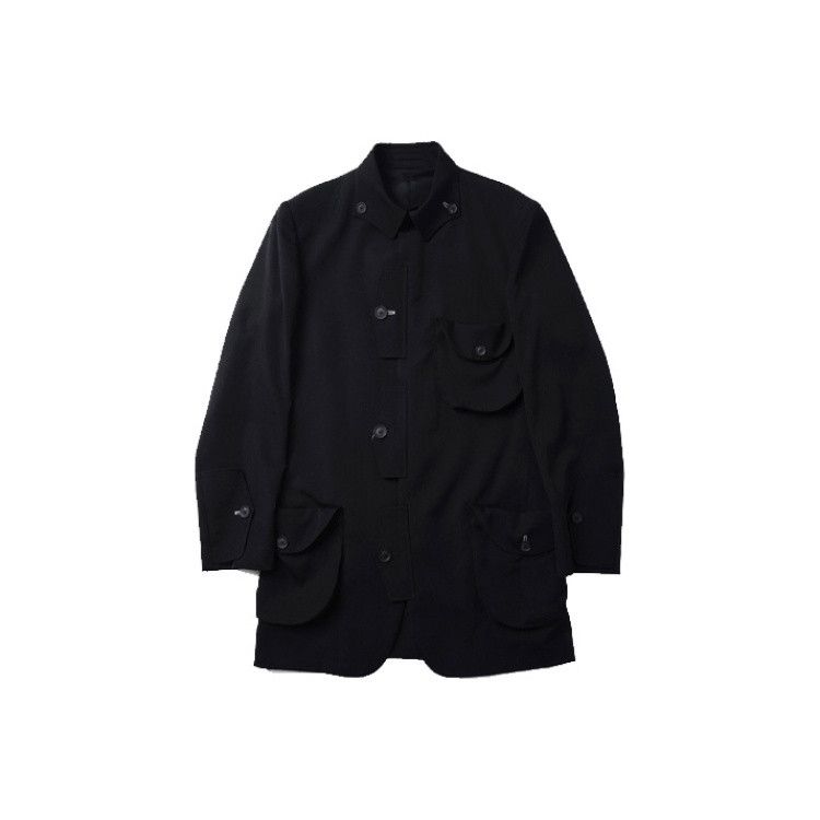 Yohji Yamamoto Yohji Yamamoto Wool Multi-Pocket Blazer Black M Size 38R - 1 Thumbnail