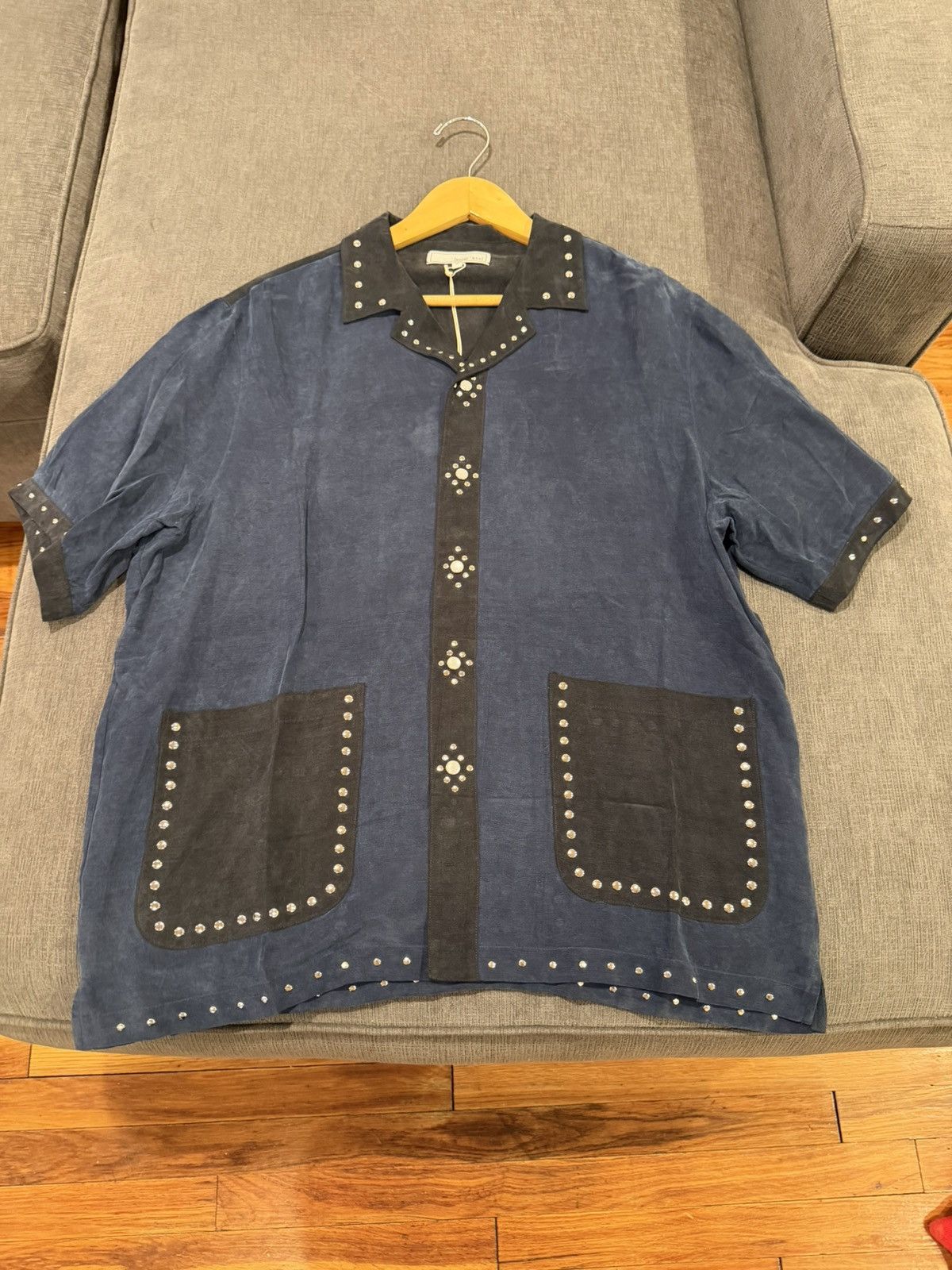 Kith Kith Japanese Indigo Paisley Caldwell Shirt | Grailed