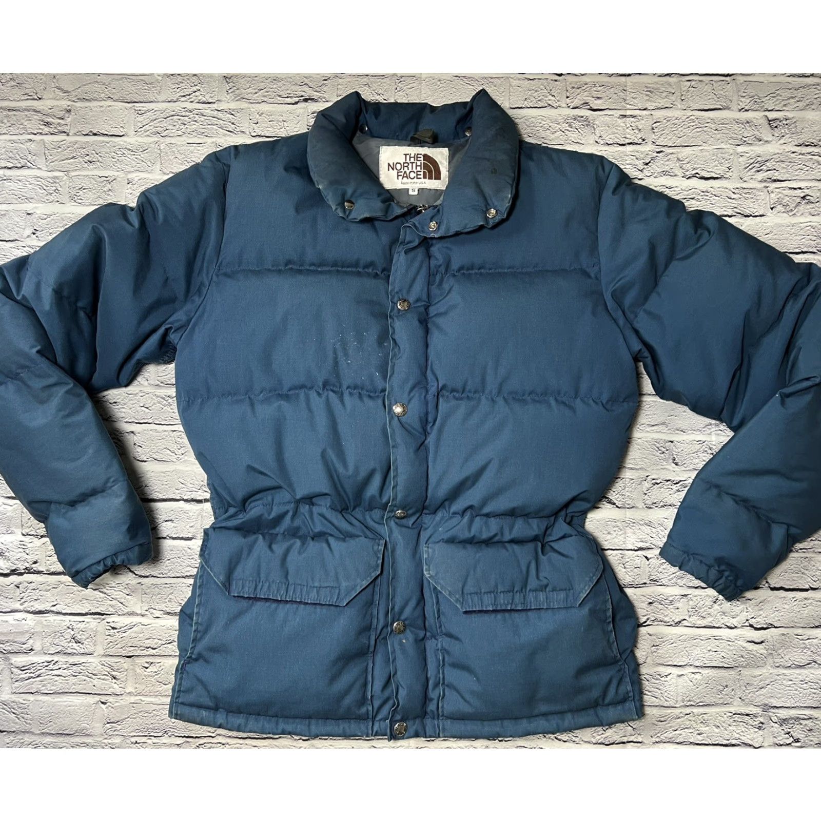 The North Face VINTAGE The North Face Down Puffer Coat Mens S / Womens M USA Navy Blue Puffer Jacket Mens Womens Size M / US 6-8 / IT 42-44 - 2 Thumbnail