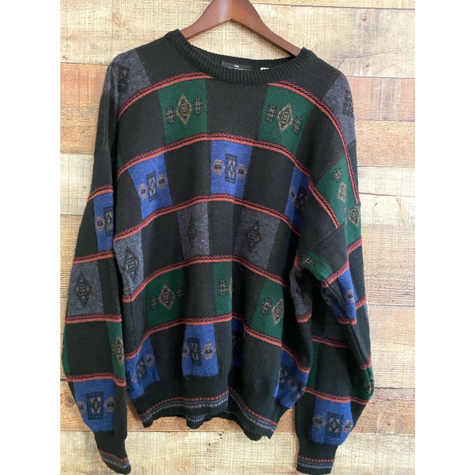 Coogi VINTAGE The Italian Sweater Co. Coogi Style Cosby Textured Sweatshirt Men Sz XL Size US XL / EU 56 / 4 - 2 Thumbnail