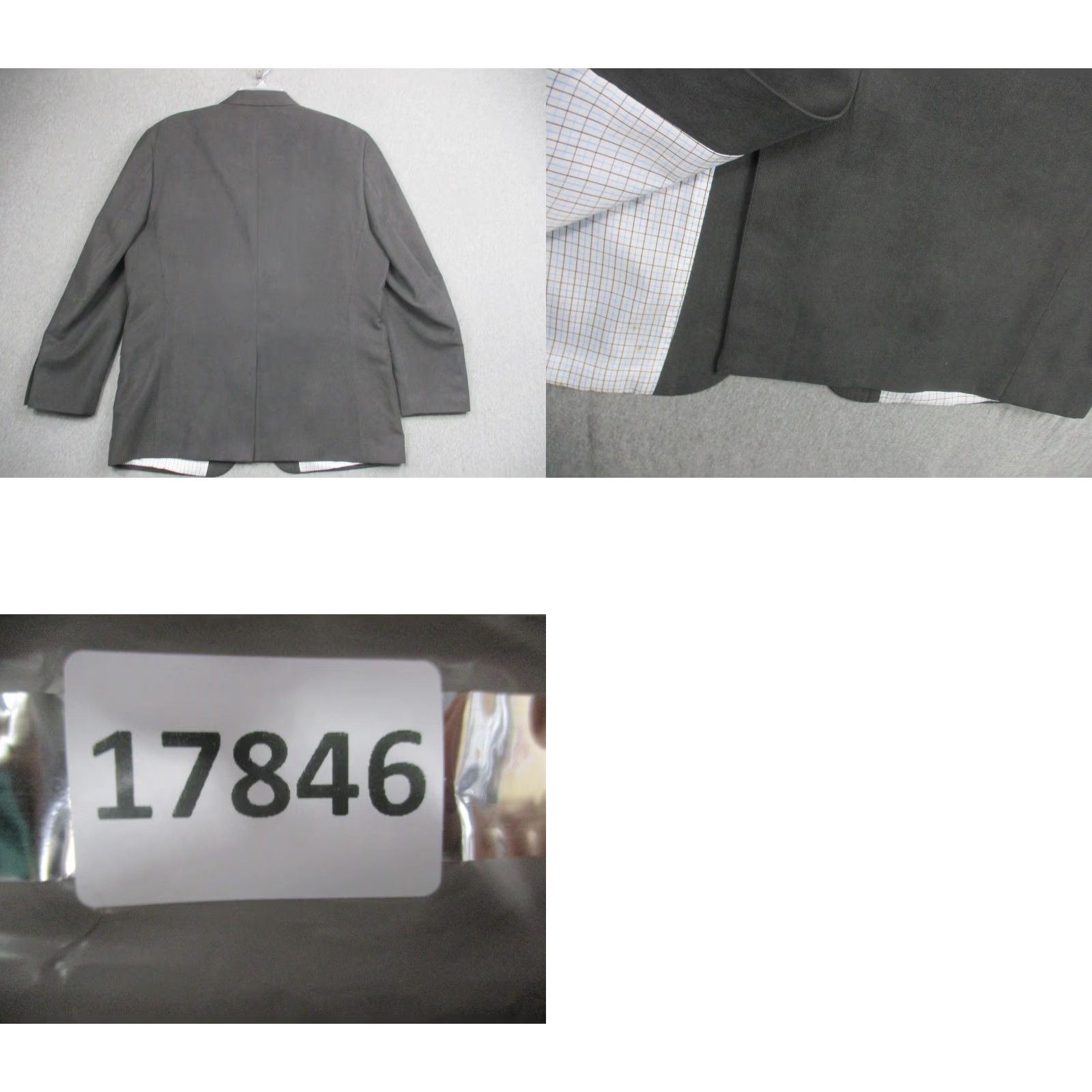 Ralph Lauren Lauren Ralph Lauren Blazer Mens 44R Gray Two Button Notch Lapel Sport Coat Lined Size 44R - 10 Thumbnail