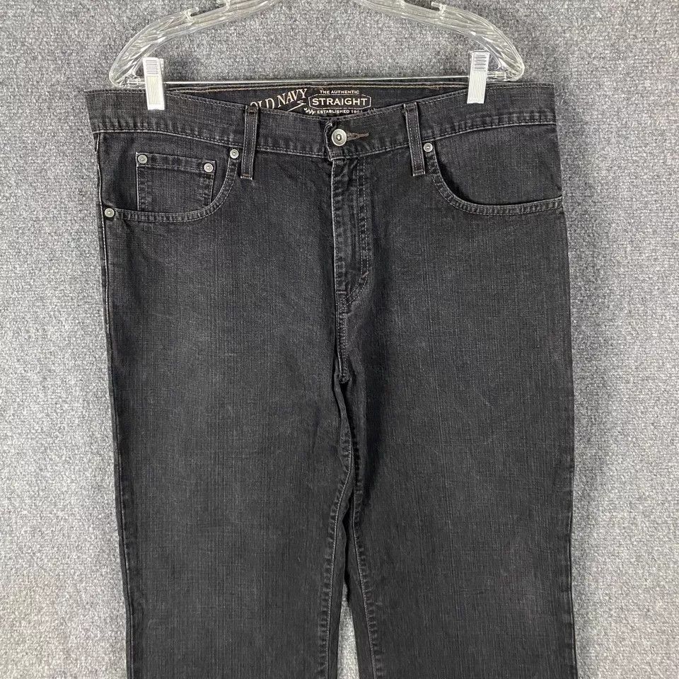 Old Navy Old Navy Jeans Men's 36x30 Straight Leg Denim Charcoal Size US 36 / EU 52 - 2 Thumbnail