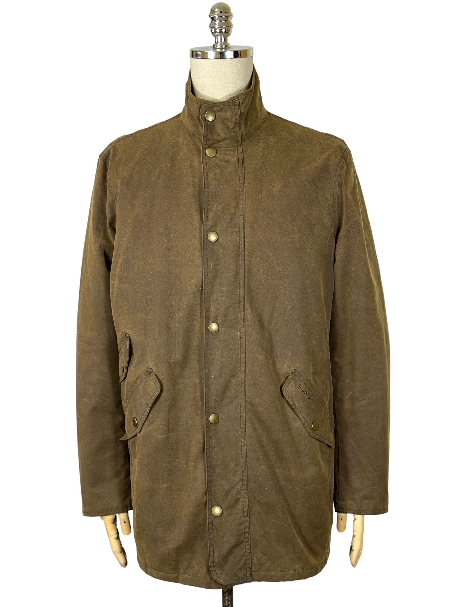 Image of Barbour Lundy Men’S Brown Waxed Jacket, Men's (Size XL)