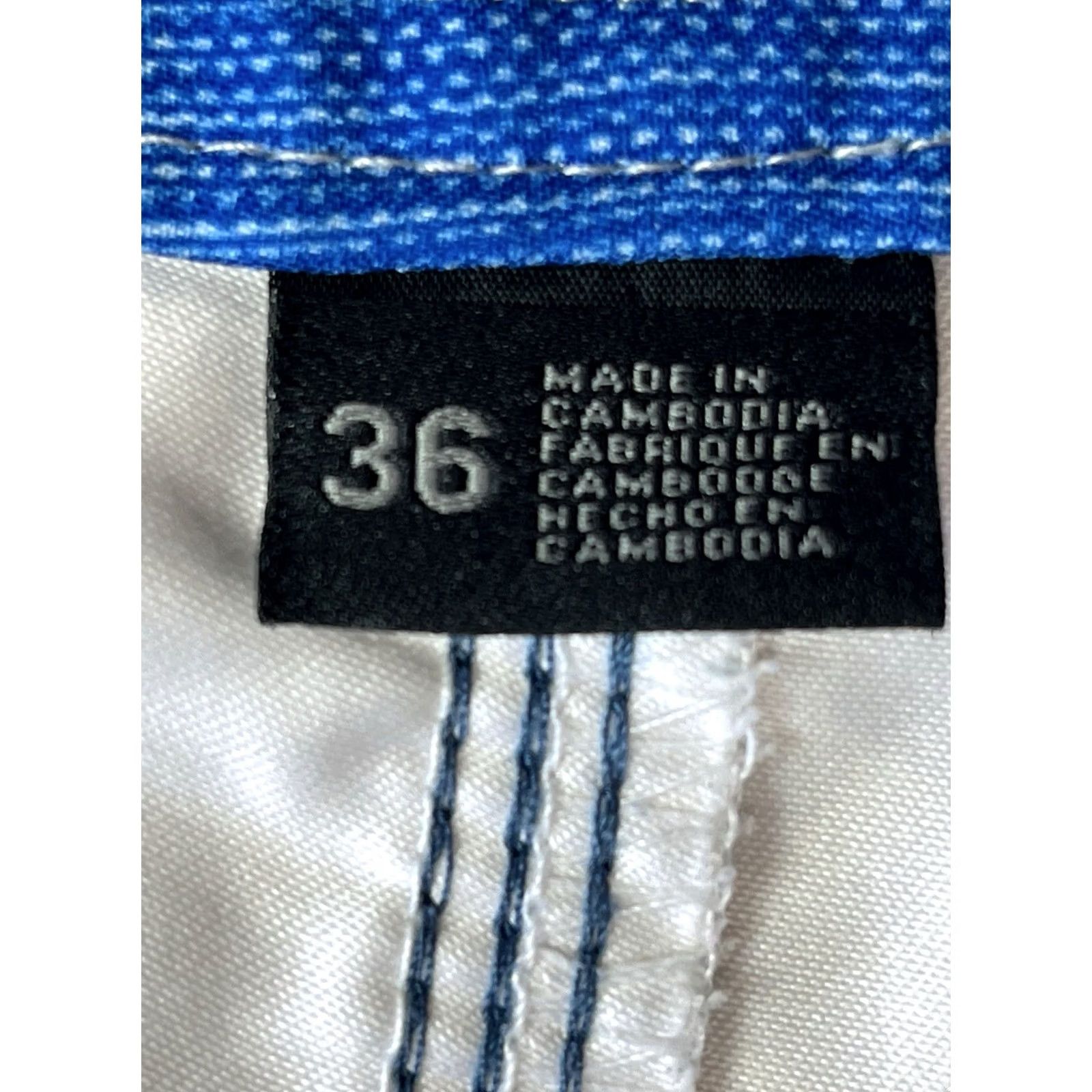 O'Neill O'Neill Board Shorts Trunks Mens 36 Blue White Red Geometric Beach Surf Swim Size US 36 / EU 52 - 7 Thumbnail