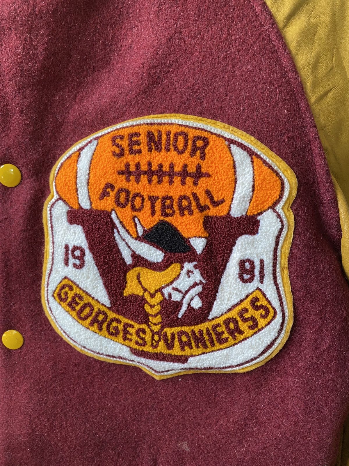 Vintage Vintage 80s George & Vaniers Football Club Varsity Jacket Size US M / EU 48-50 / 2 - 6 Thumbnail