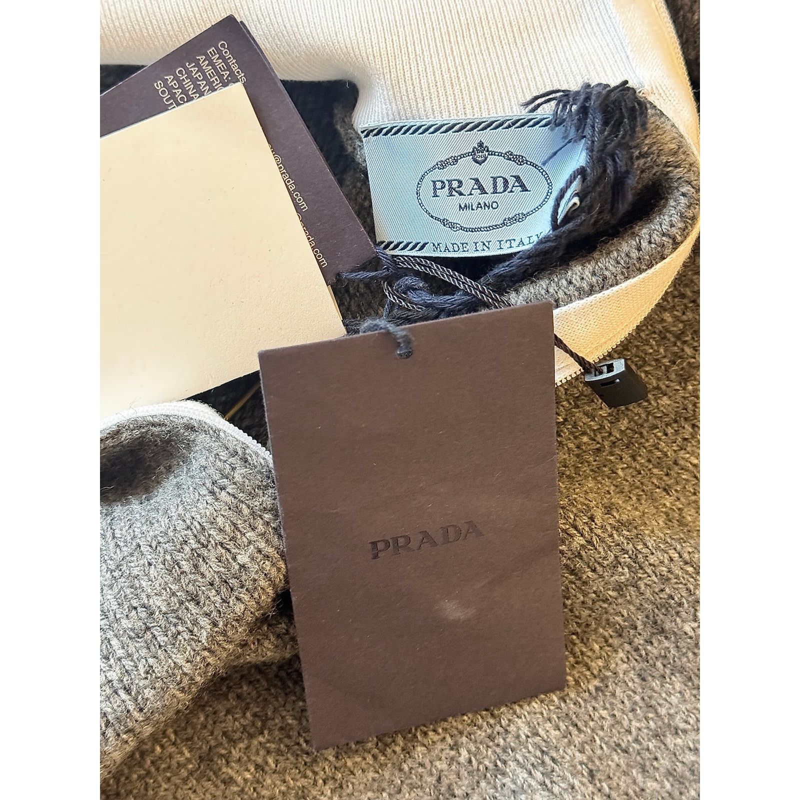 Prada Prada NWT FW 2022 Men's Grey Virgin Wool Pullover Size US M / EU 48-50 / 2 - 3 Thumbnail