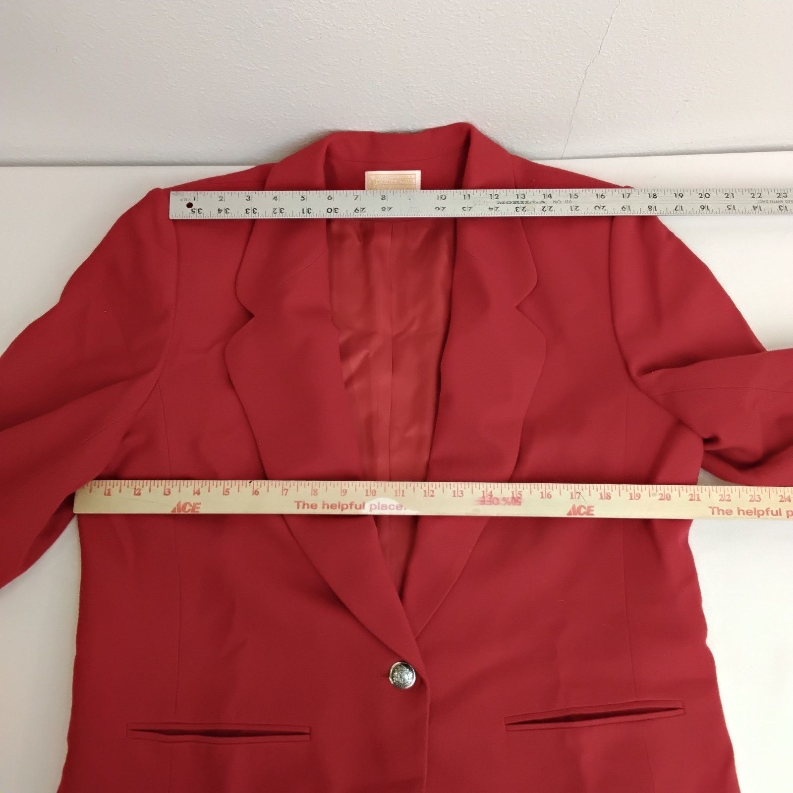 Pendleton Pendleton Wool Blazer Women's XL (16) Red Vintage USA Size XXL / US 16-18 / IT 52-54 - 11 Thumbnail