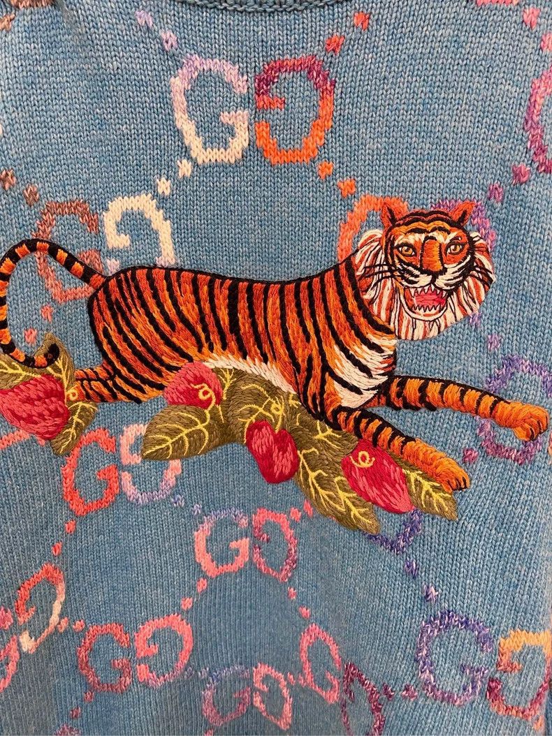 Gucci Gucci SS22 Gucci Chinese New Year Series Full Print GG Tige Size US L / EU 52-54 / 3 - 4 Thumbnail