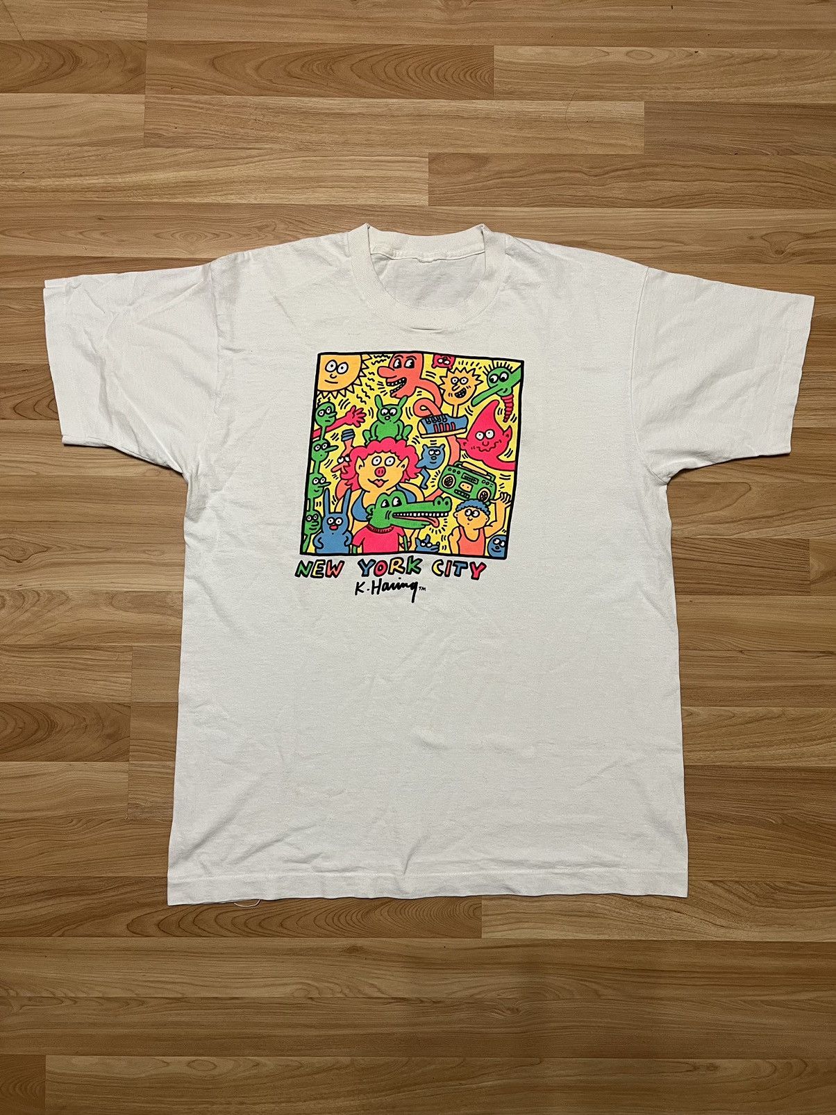 Vintage Vintage Keith Haring New York City Single-stitch T-shirt | Grailed