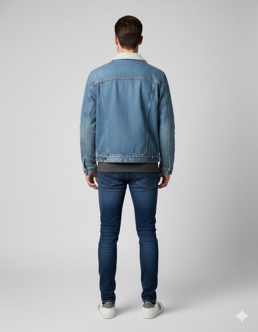 GU 🔥Gu Sherpa Denim Jacket Size US L / EU 52-54 / 3 - 2 Thumbnail