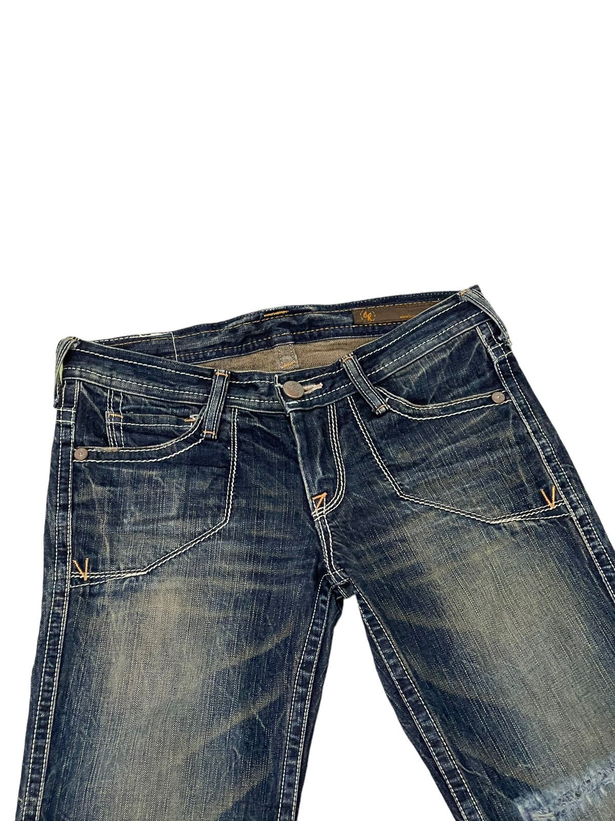 Japanese Brand Flare Jeans Brappers Japan Distres Low Rise Bell Bottom 7🟦1 Size US 28 / EU 44 - 8 Thumbnail