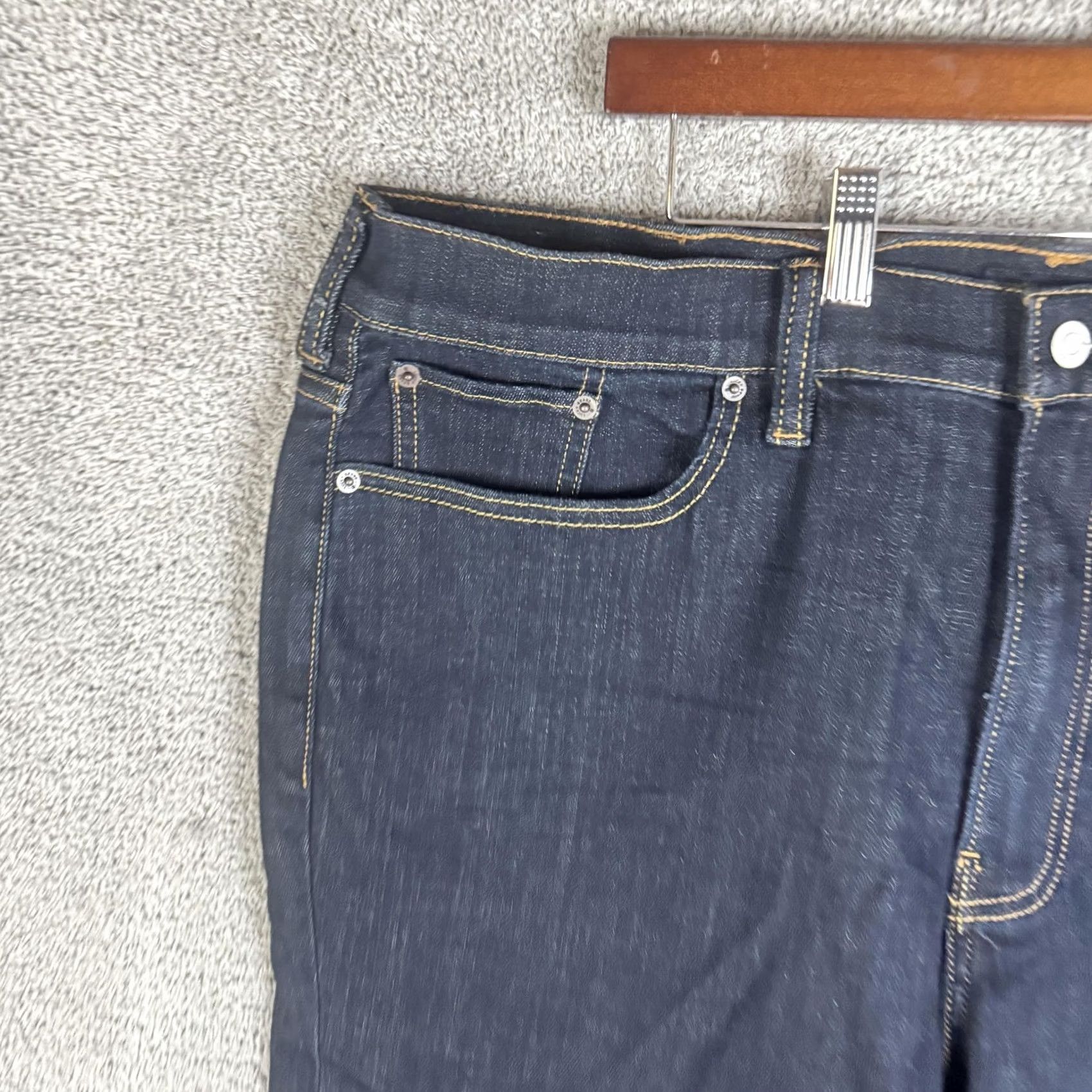 Lucky Brand Lucky Brand Athletic Taper Jeans Mens 44x32 Blue Dark Wash Denim Size US 44 / EU 60 - 2 Thumbnail