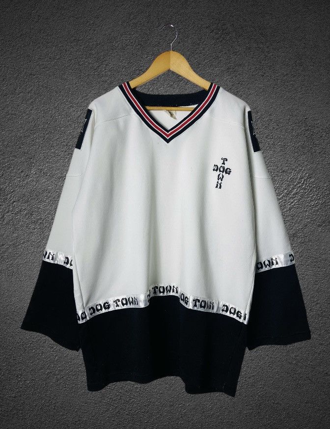 Dogtown Vintage 90s Dogtown Skateboard Hockey Jersey - English Logo Size US XL / EU 56 / 4 - 1 Thumbnail