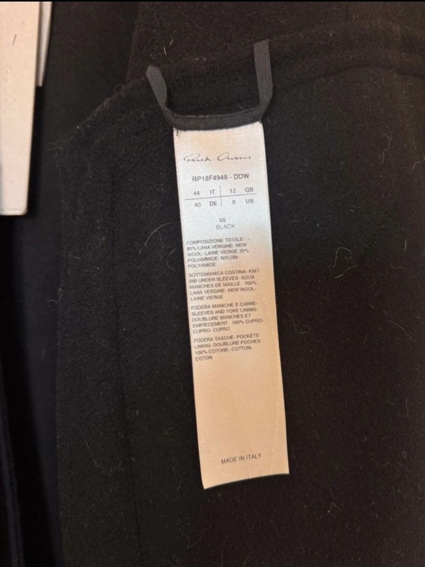 Rick Owens Rick Owens black wool coat Size M / US 6-8 / IT 42-44 - 5 Thumbnail