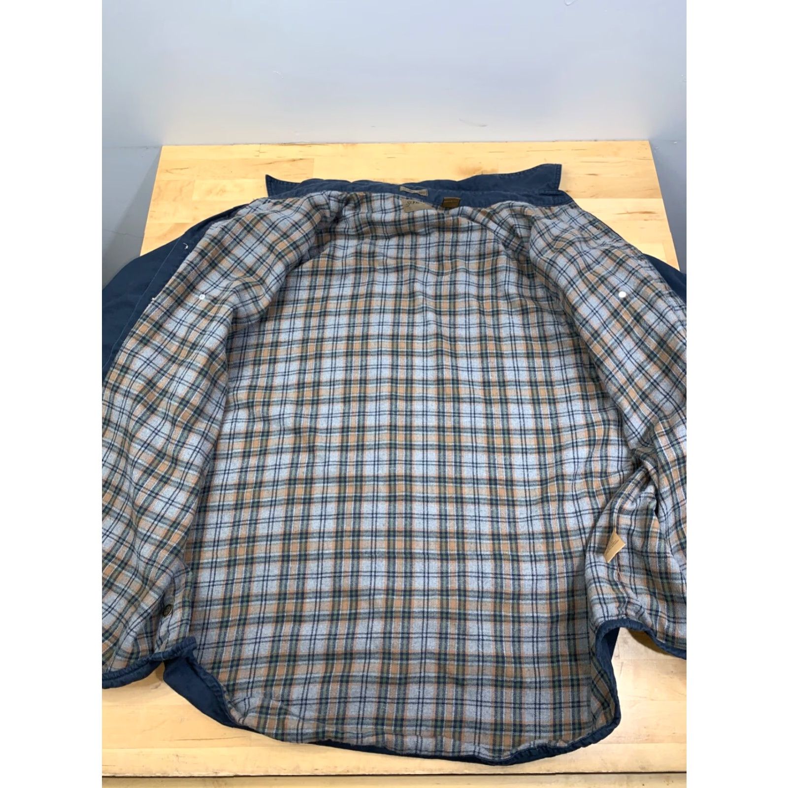 Vintage St John Bays Shirt Jacket Shacket Mens 2XL Blue Button Up Lined Flannel 10586 Size US XXL / EU 58 / 5 - 5 Thumbnail