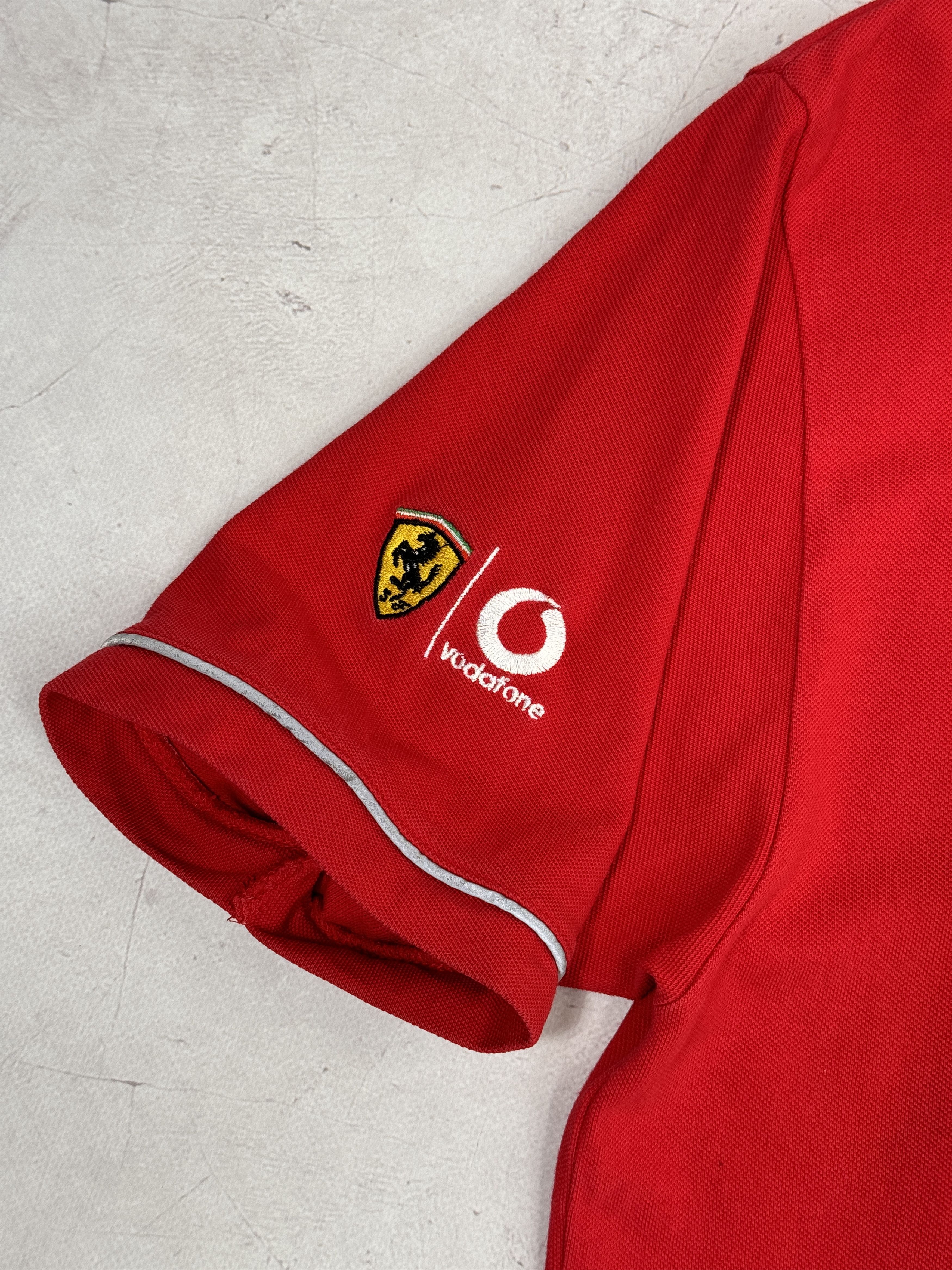 Ferrari × Formula 1 × Vintage 2000 Ferrari & Vodafone Polo T-Shirt Racing Formula1 Team Size US M / EU 48-50 / 2 - 7 Thumbnail