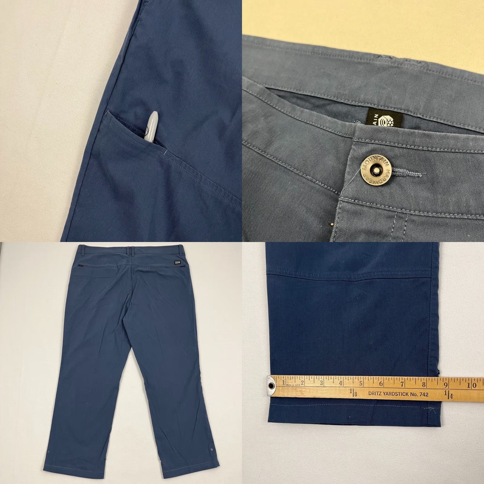Mountain Hardwear Mountain Hardwear AP Pants Mens 38 x 26 Straight Leg Blue Active Hiking Stretch Size US 38 / EU 54 - 8 Thumbnail