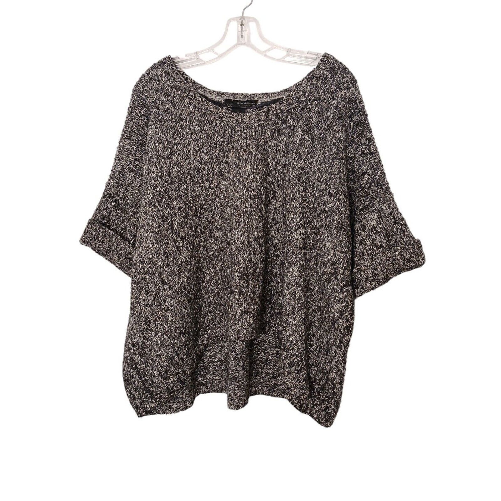 Calvin Klein Calvin Klein Sweater Women’s Size M Gray HI-LO 3/4 Sleeve Size M / US 6-8 / IT 42-44 - 1 Thumbnail