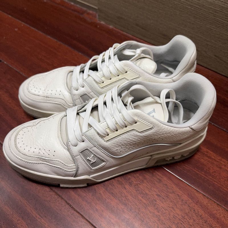 Louis Vuitton Louis Vuitton Trainer White Low-Top Sneakers 0079 Size US 10 / IT 40 - 1 Thumbnail