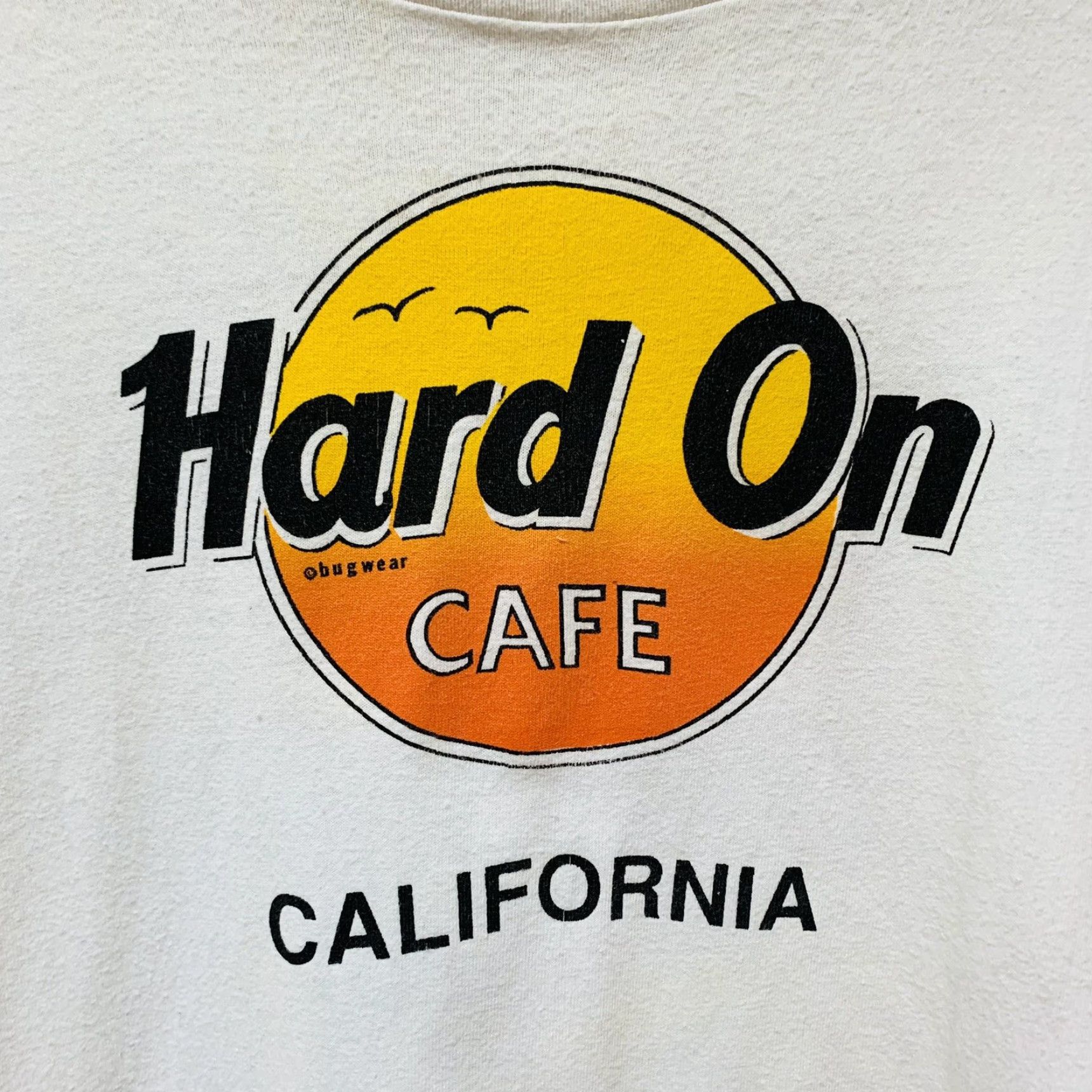 Vintage VINTAGE Stedman Shirt XL White Graphic Tee Men 1990s California Hard On Cafe Size US XL / EU 56 / 4 - 3 Thumbnail