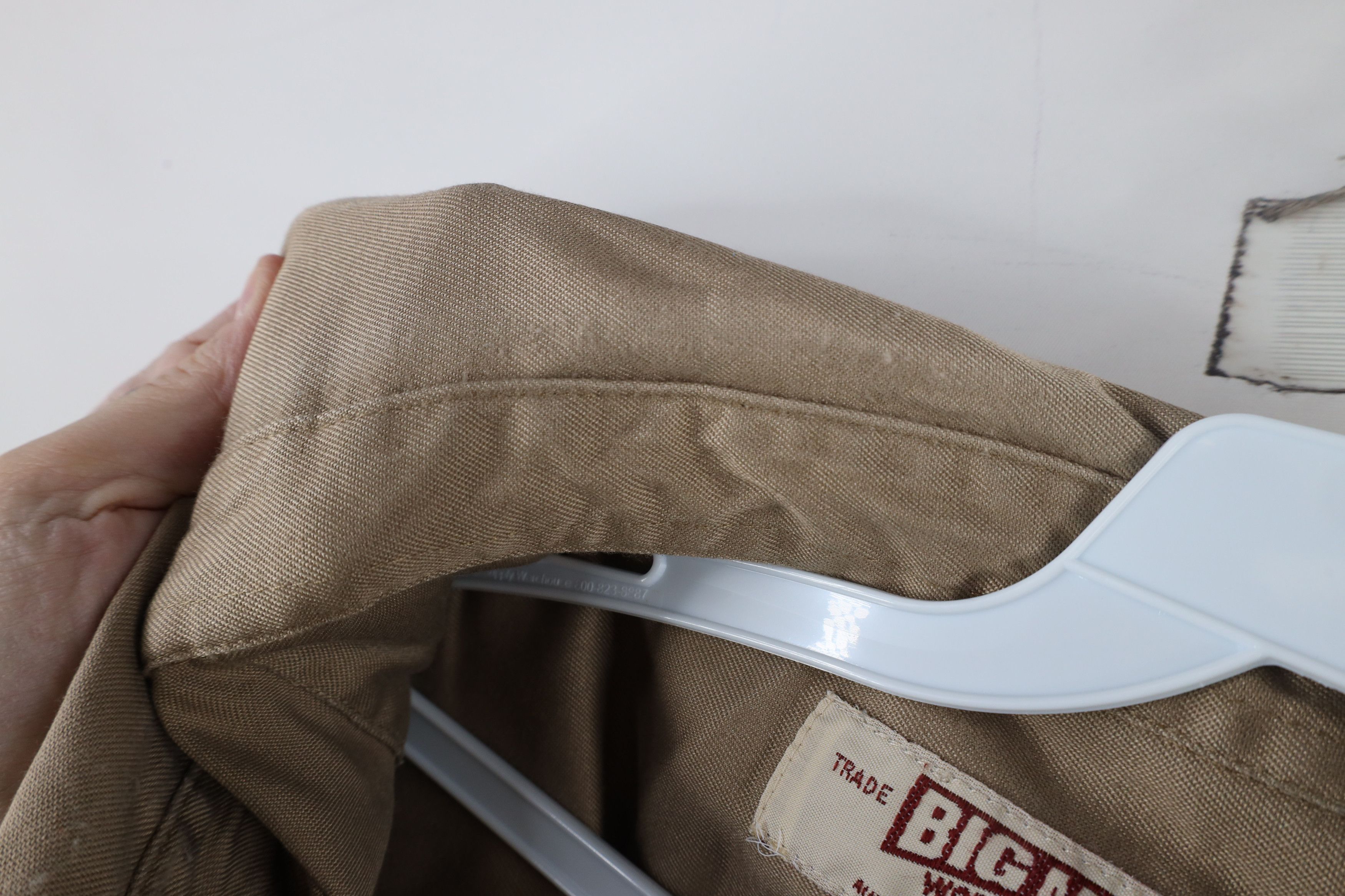 Vintage Vintage 90s Big Mac Workwear Collared Button Shirt Brown Size US XXL / EU 58 / 5 - 6 Thumbnail