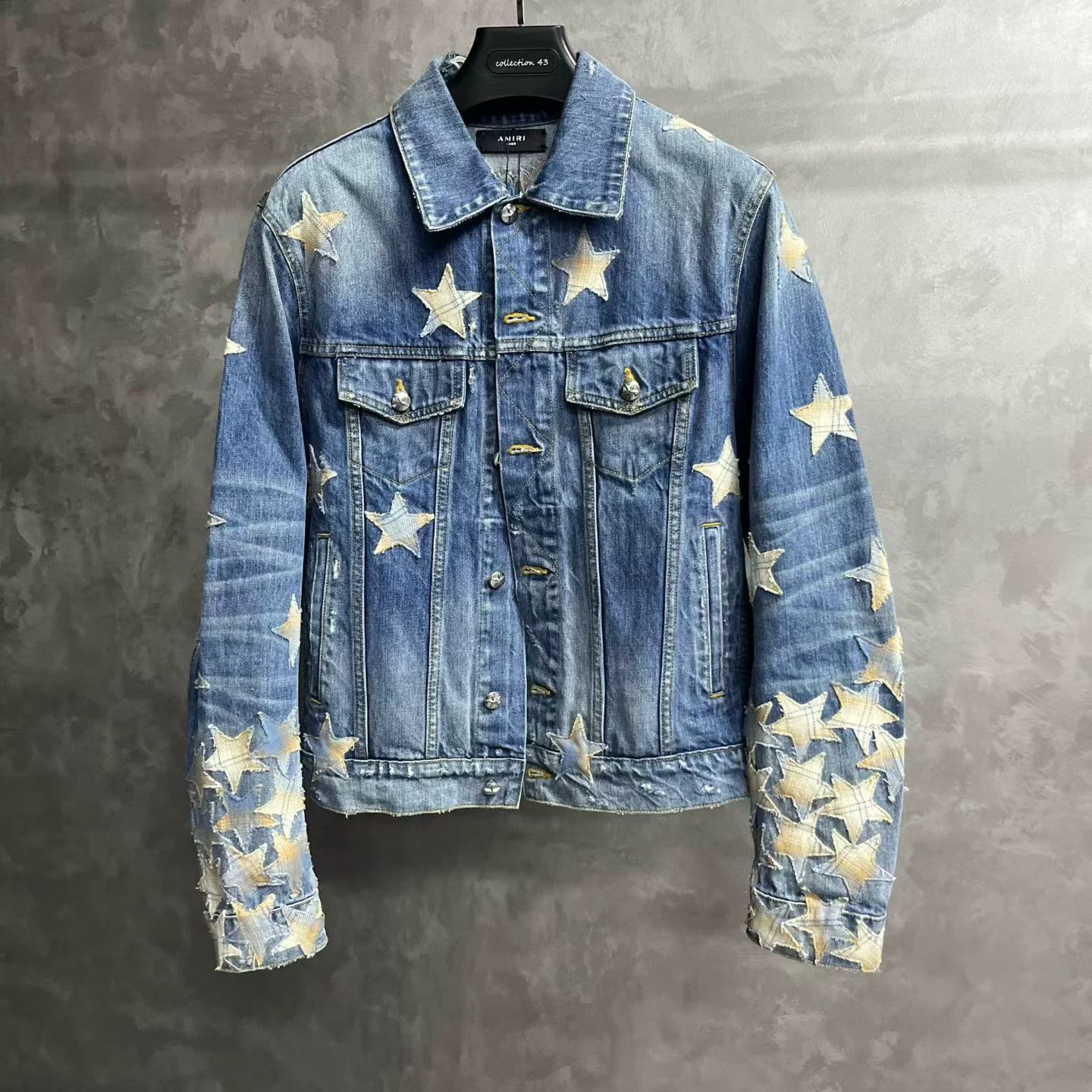 Amiri Amiri Embroidered Blue Hoodie L Men Size US L / EU 52-54 / 3 - 1 Thumbnail