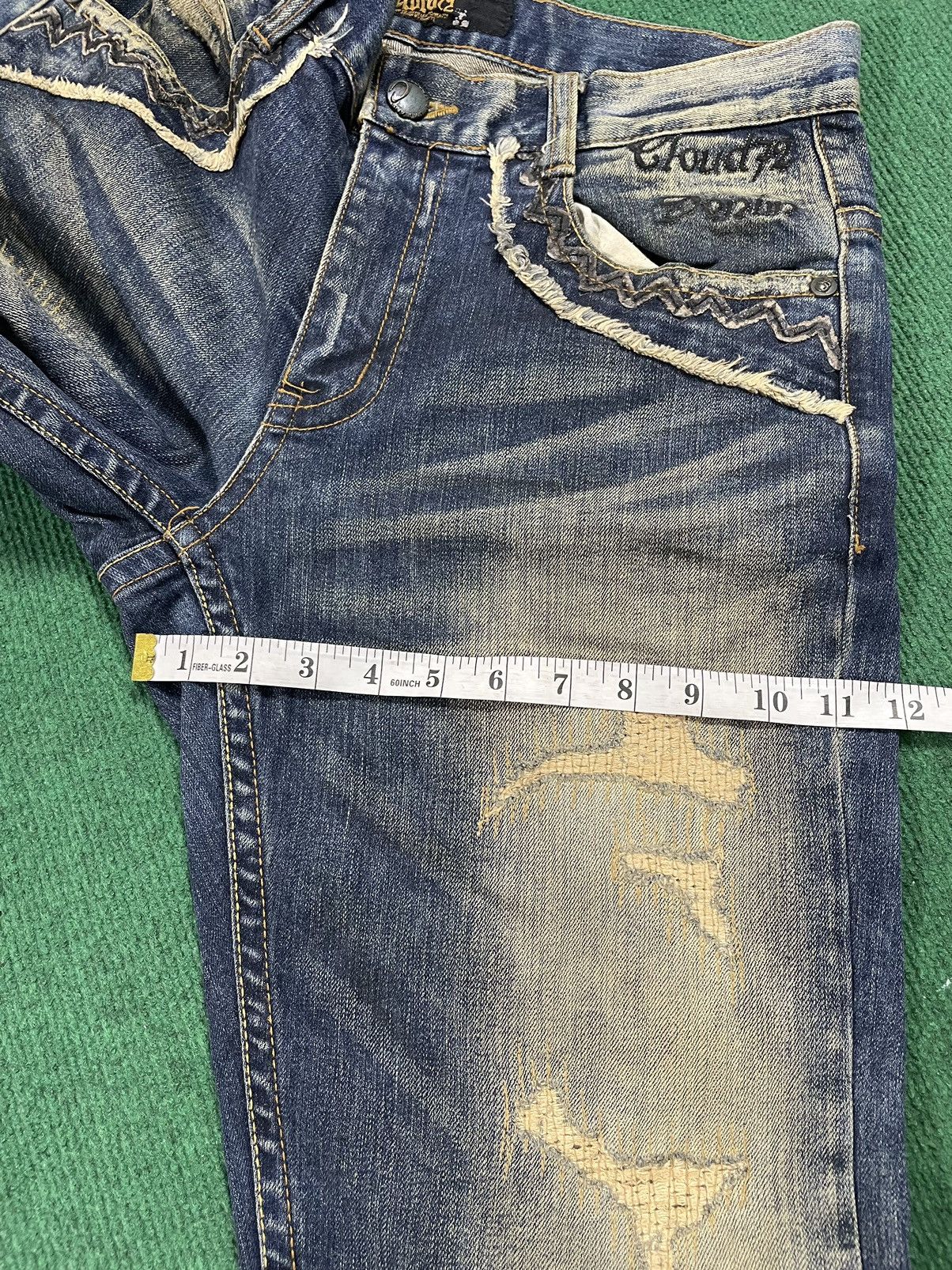 If Six Was Nine Distressed Cloud 72 Arts Jeans Size US 34 / EU 50 - 18 Thumbnail