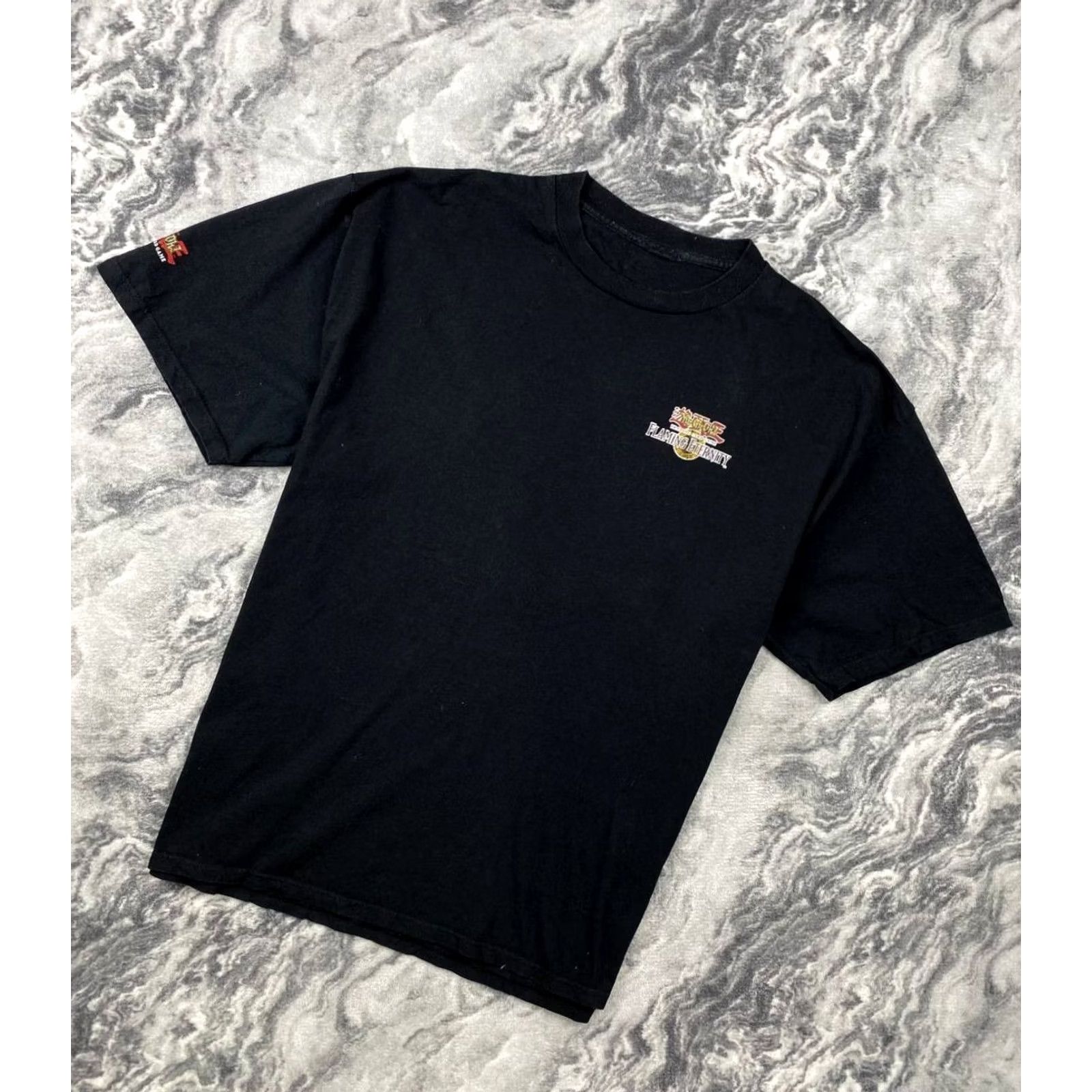 Vintage VINTAGE Yu-Gi-Oh! Flaming 1996 Eternity T-Shirt Men XL Black shirt Shortsleeve Crew Neck Graphic Print Size US XL / EU 56 / 4 - 2 Thumbnail