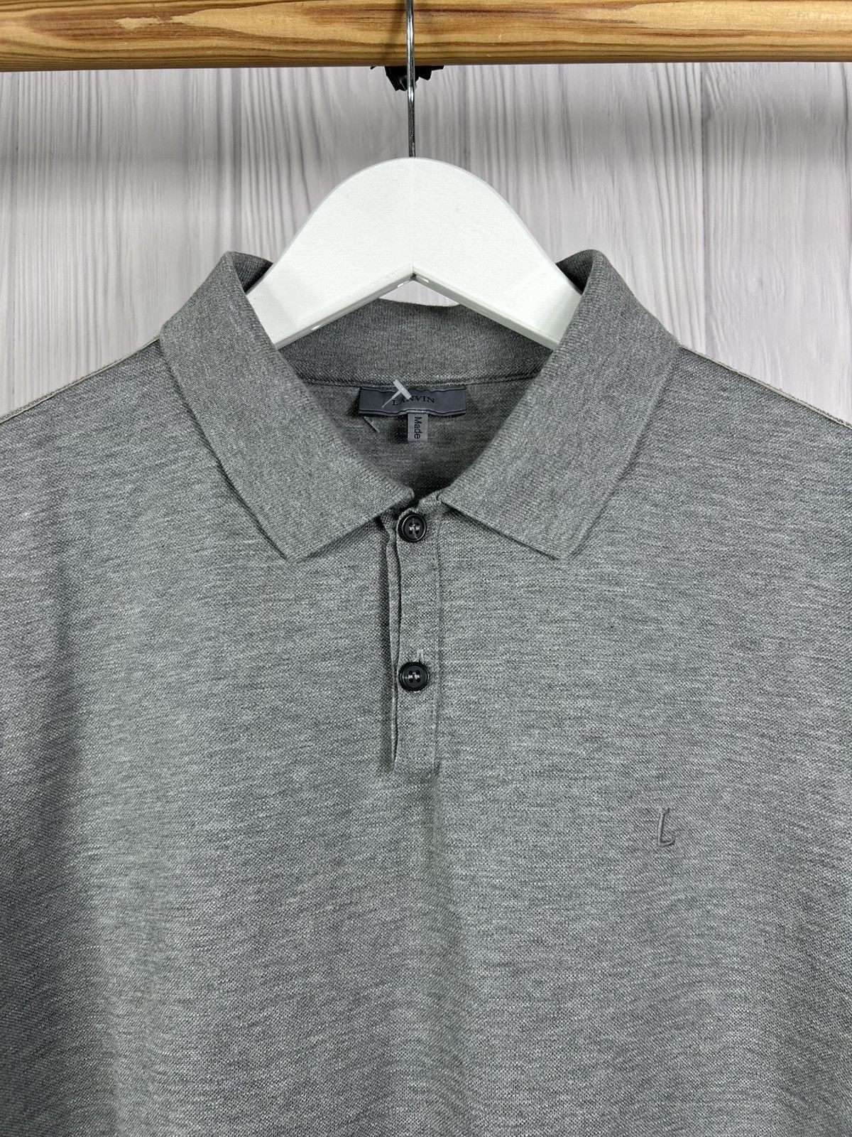 Lanvin LANVIN Made In Italy 2 Buttons Embroidered Logo Polo Size L Size US L / EU 52-54 / 3 - 4 Thumbnail