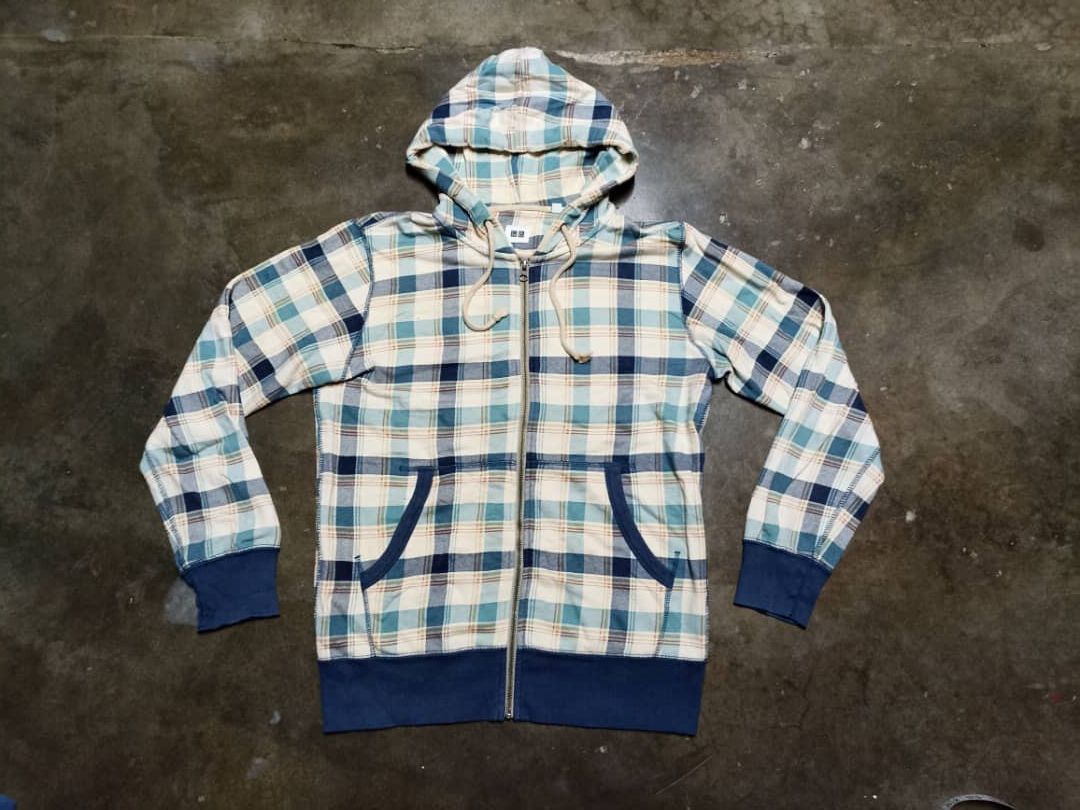 Uniqlo Flannel Design zipper Hoodie