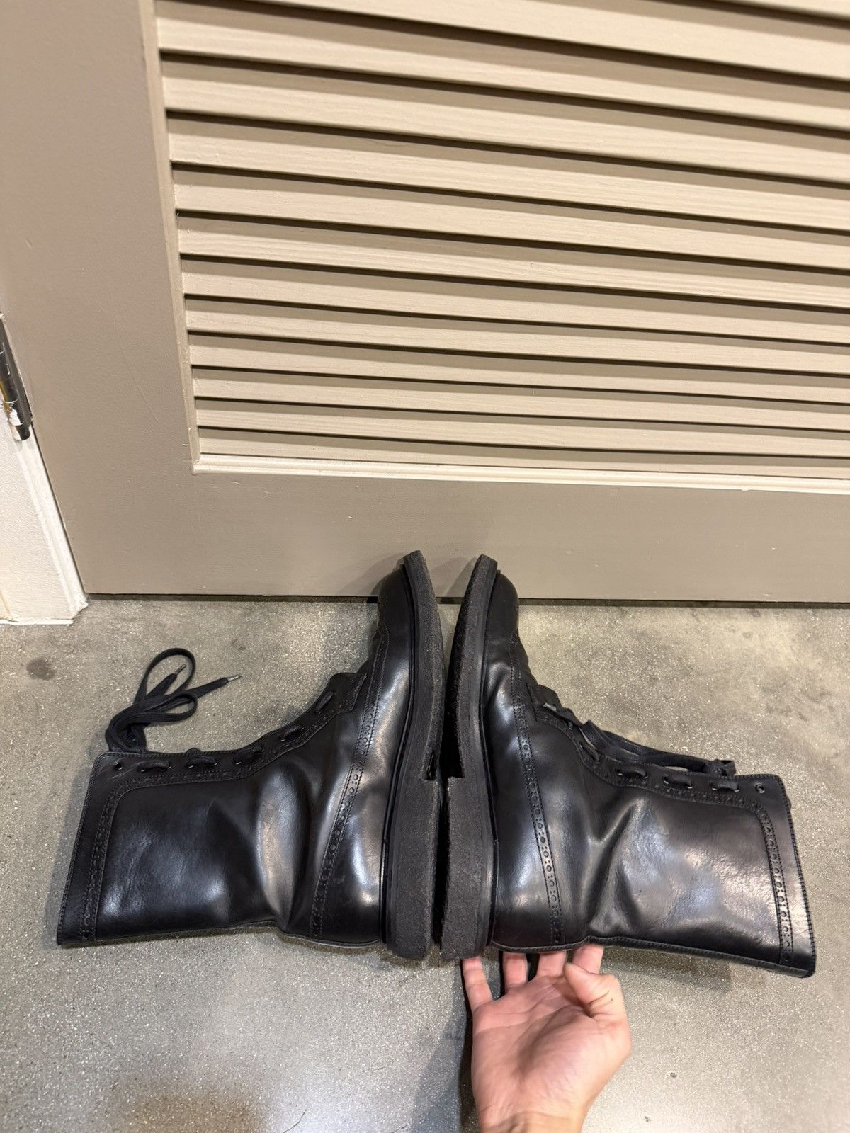 Dior AW07 Patterned Navigate Combat Boots 44 Size US 12 / EU 45 - 5 Thumbnail