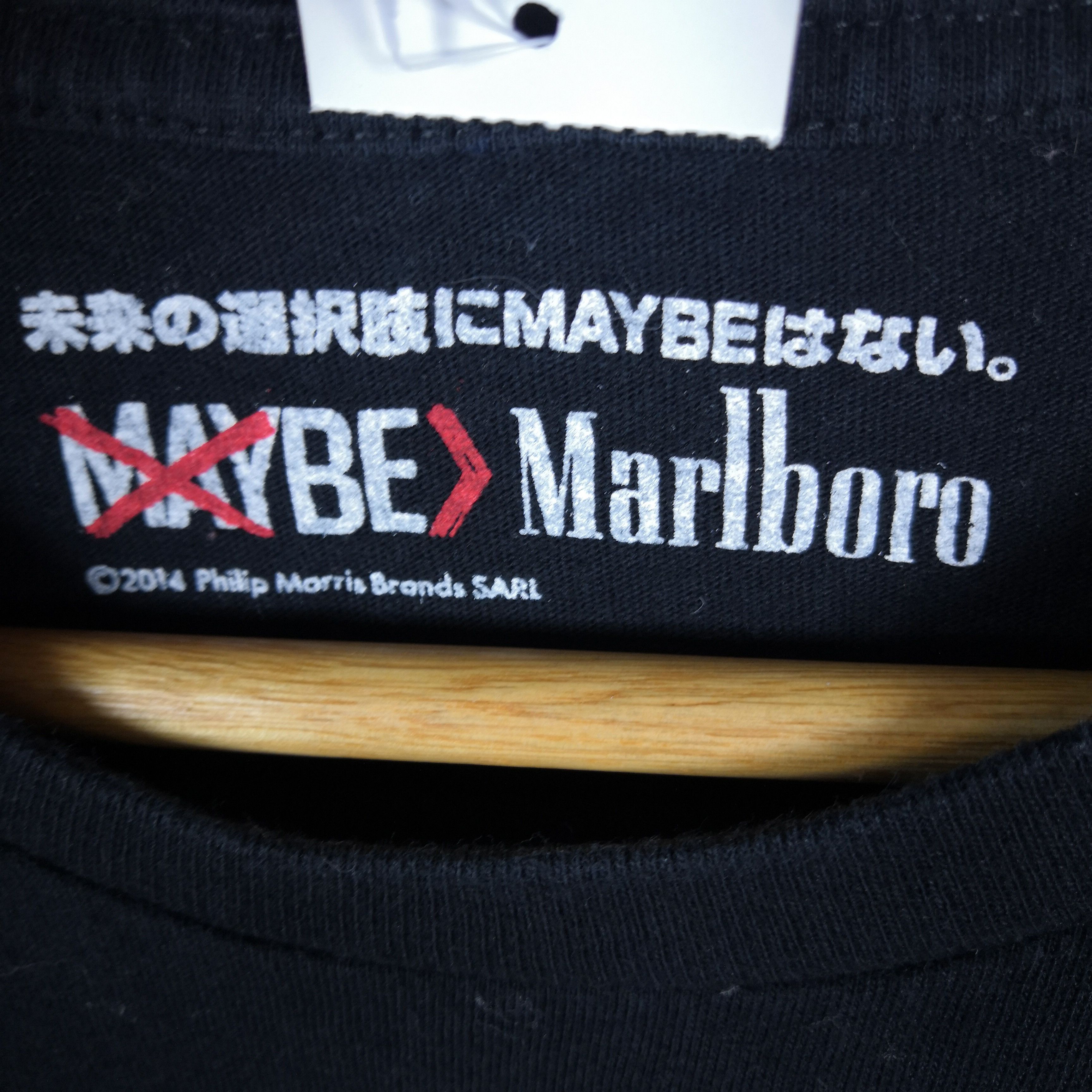 Japanese Brand Vintage Y2k Marlboro by Phillips Morris Thirt Crewneck Tees Size US XXS / EU 40 - 4 Thumbnail