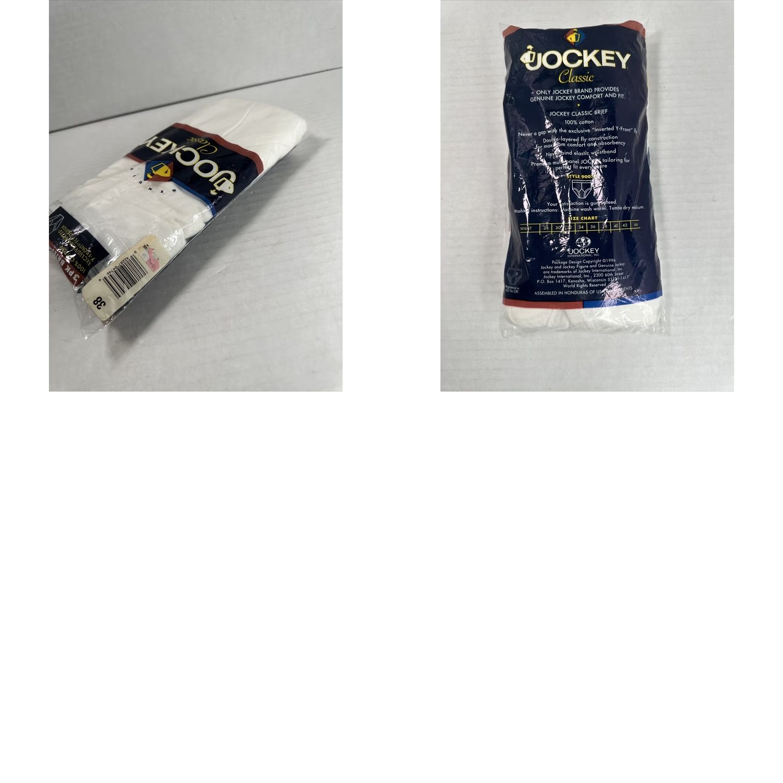 Jockey VINTAGE Jockey Men Briefs 3pk 1996 Sz 38 Y-Front White 90s RARE USA Sealed Underwear Mens Size US 38 / EU 54 - 8 Thumbnail