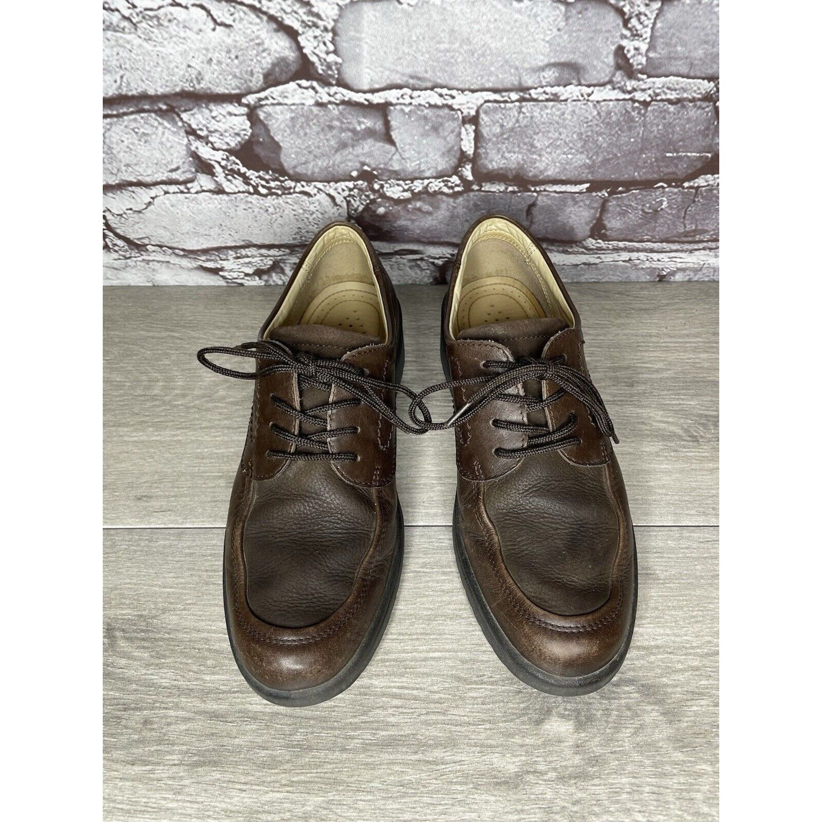 Ecco Ecco Choice Brown Suede Leather Comfort Lace Up Shoes Women’ Size US 7.5 / IT 37.5 - 18 Thumbnail