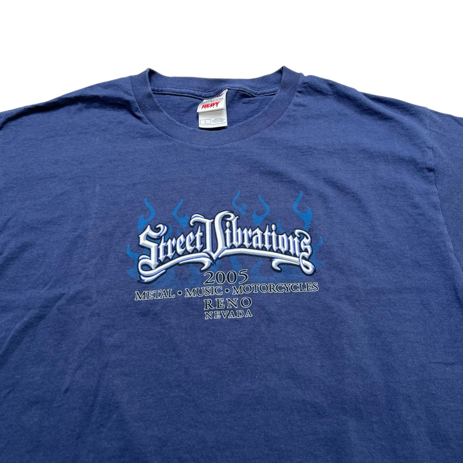 Fruit Of The Loom Street Vibrations Reno Nevada 2005 T-Shirt Men’s L Flames Size US L / EU 52-54 / 3 - 4 Thumbnail