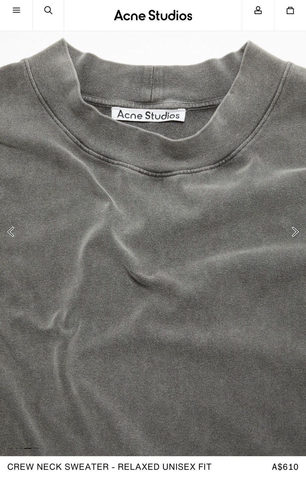 Acne Studios Acne studios long sleeve cropped tee Size US XS / EU 42 / 0 - 3 Thumbnail
