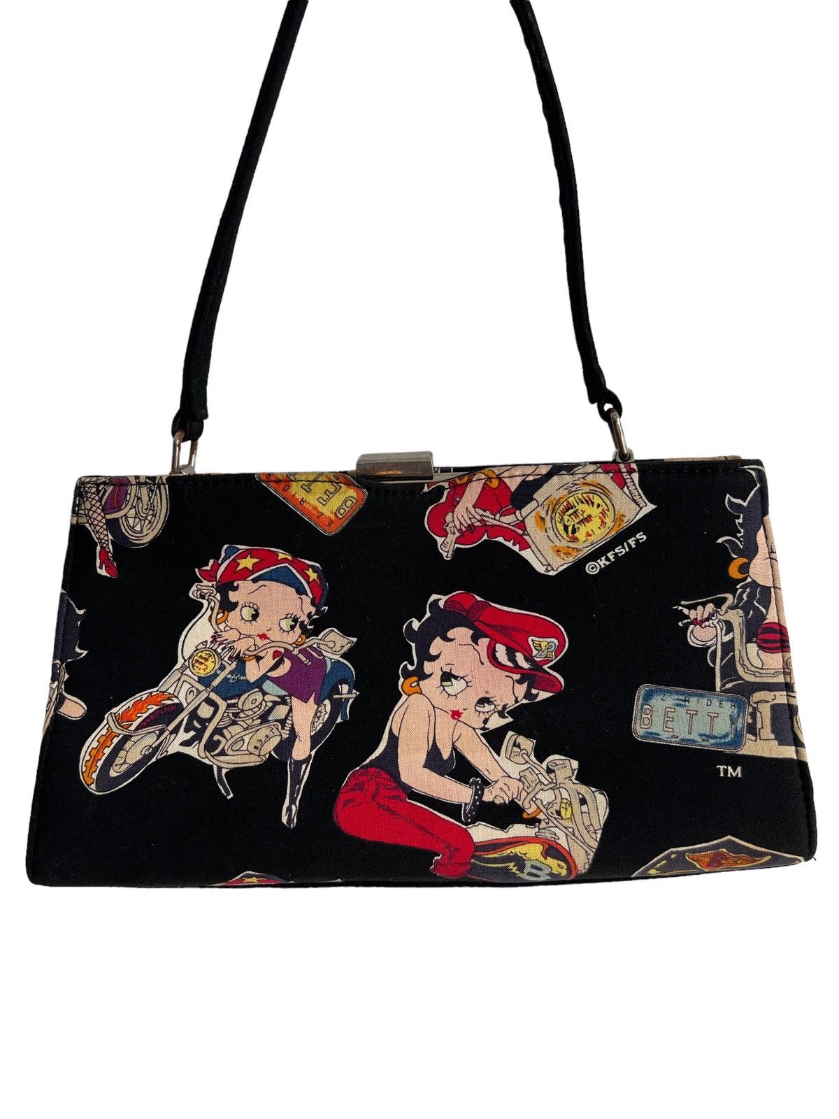 Harley Davidson 1990s Betty Boop x Harley Davidson 🇺🇸 Fanny Shoulder Bag Size ONE SIZE - 4 Thumbnail