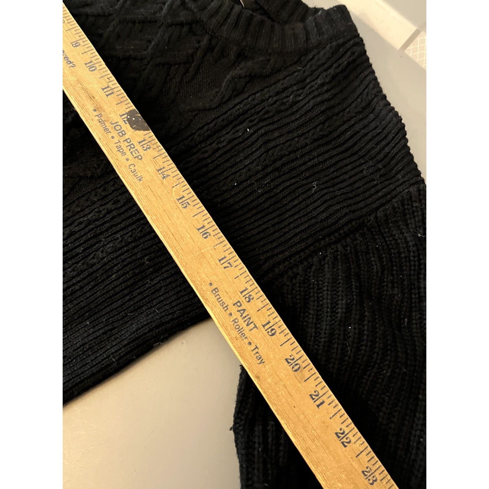 Banana Republic BANANA REPUBLIC Black Chunky Knit Fisherman Sweater Wool Lightweight Womens XS Size XS / US 0-2 / IT 36-38 - 5 Thumbnail