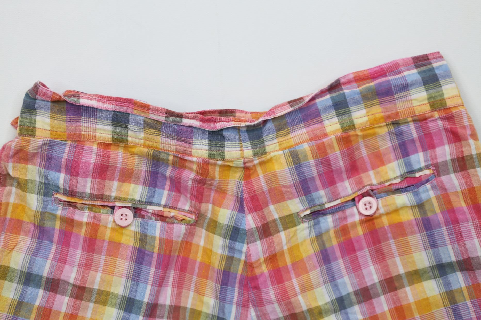 Vintage Vintage 90s Streetwear Madras Gurkha Safari Shorts Cotton Size 26" / US 2 / IT 38 - 13 Thumbnail