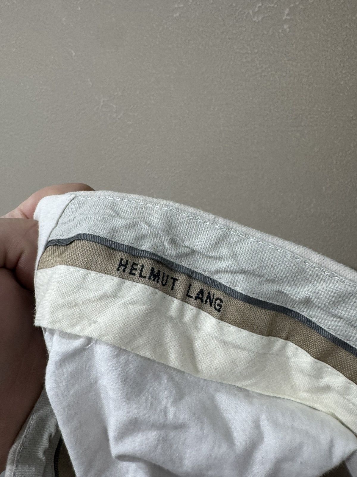 Helmut Lang HELMUT LANG Button Chinos pants light cream white Size US 36 / EU 52 - 3 Thumbnail