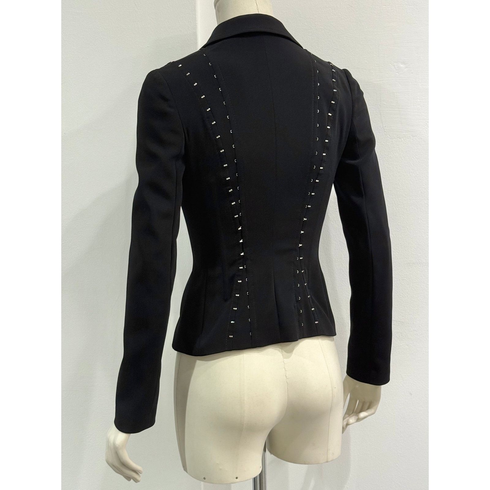 Dolce & Gabbana A/W2003 Dolce & Gabbana hook eyelet blazer jacket Size US S / EU 44-46 / 1 - 8 Thumbnail
