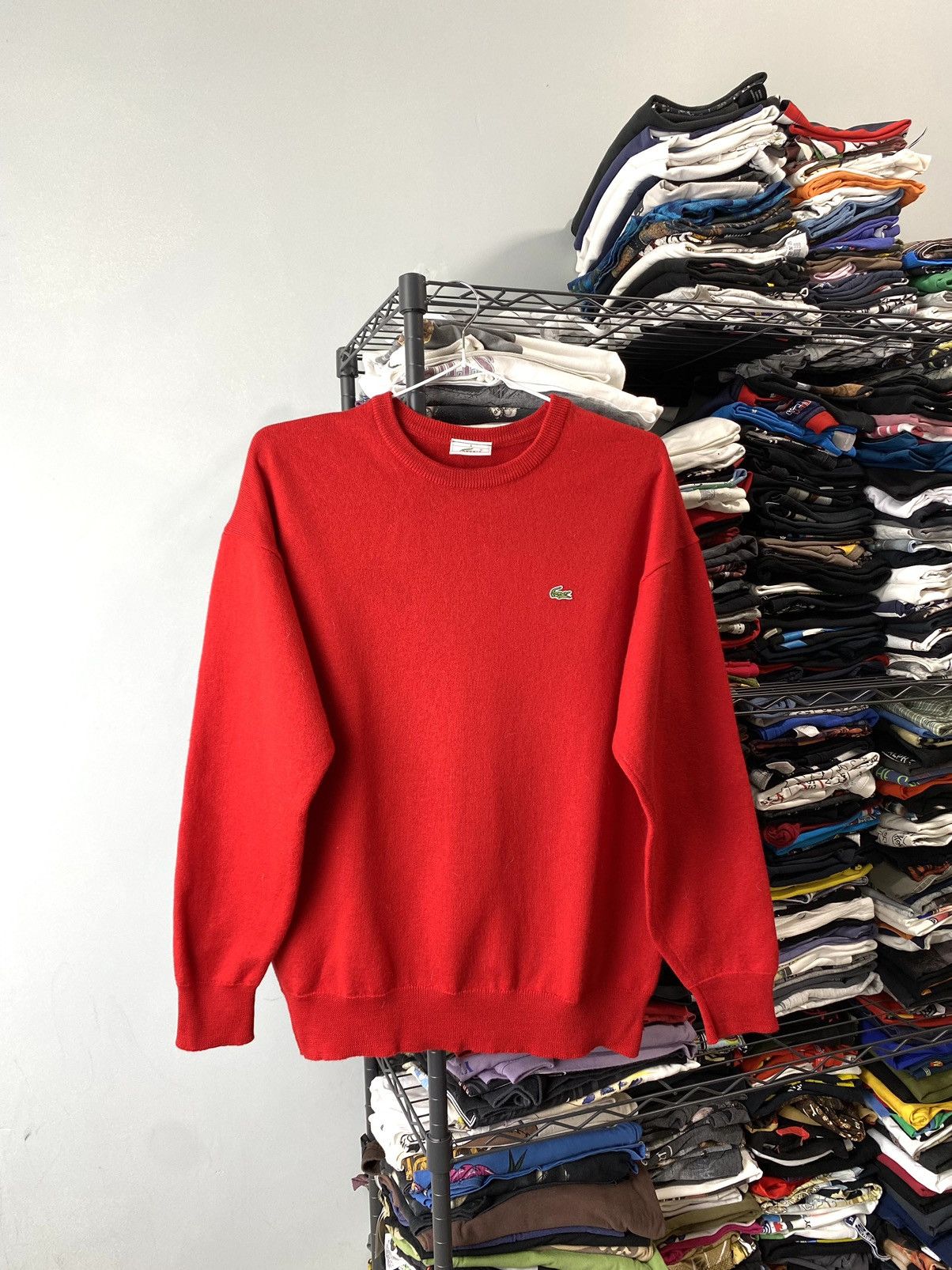 Lacoste 💥90’s Rare! Vintage Lacoste Sweater Sweatshirt Size US M / EU 48-50 / 2 - 1 Thumbnail