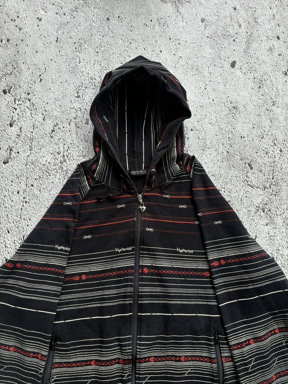 Hysteric Glamour Hysteric glamour Stripe Zip Hoodie Size US M / EU 48-50 / 2 - 4 Thumbnail